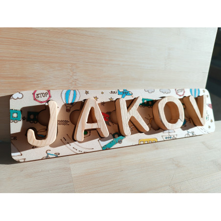 Personalizirana drvena slagalica s imenom | Mak Laser Studio